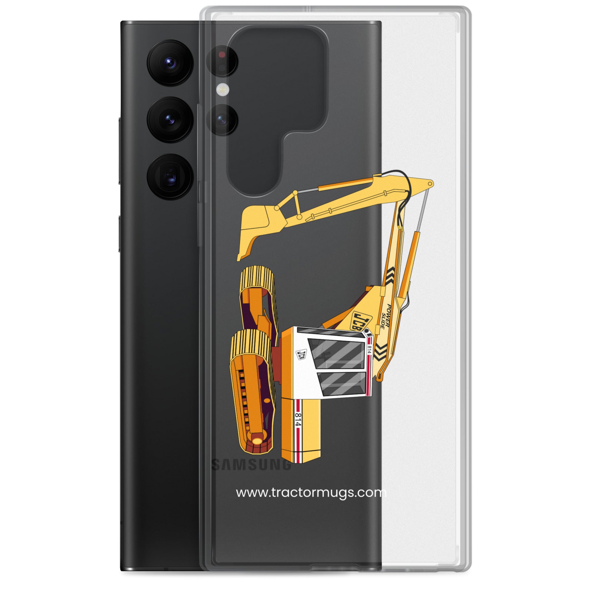 JCB Clear Case for Samsung® JCB 814 Super | Clear Case for Samsung® Quality Farmers Merch