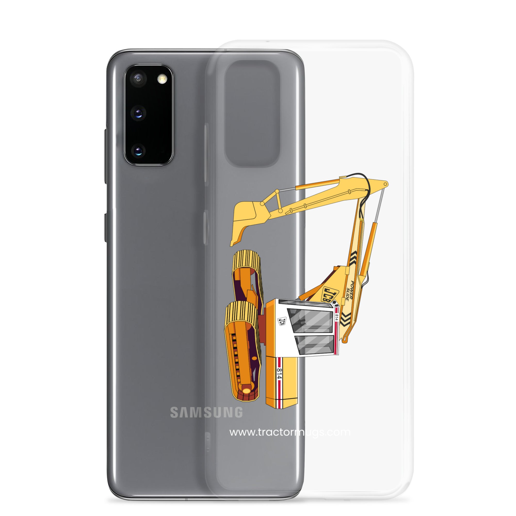 JCB Clear Case for Samsung® JCB 814 Super | Clear Case for Samsung® Quality Farmers Merch