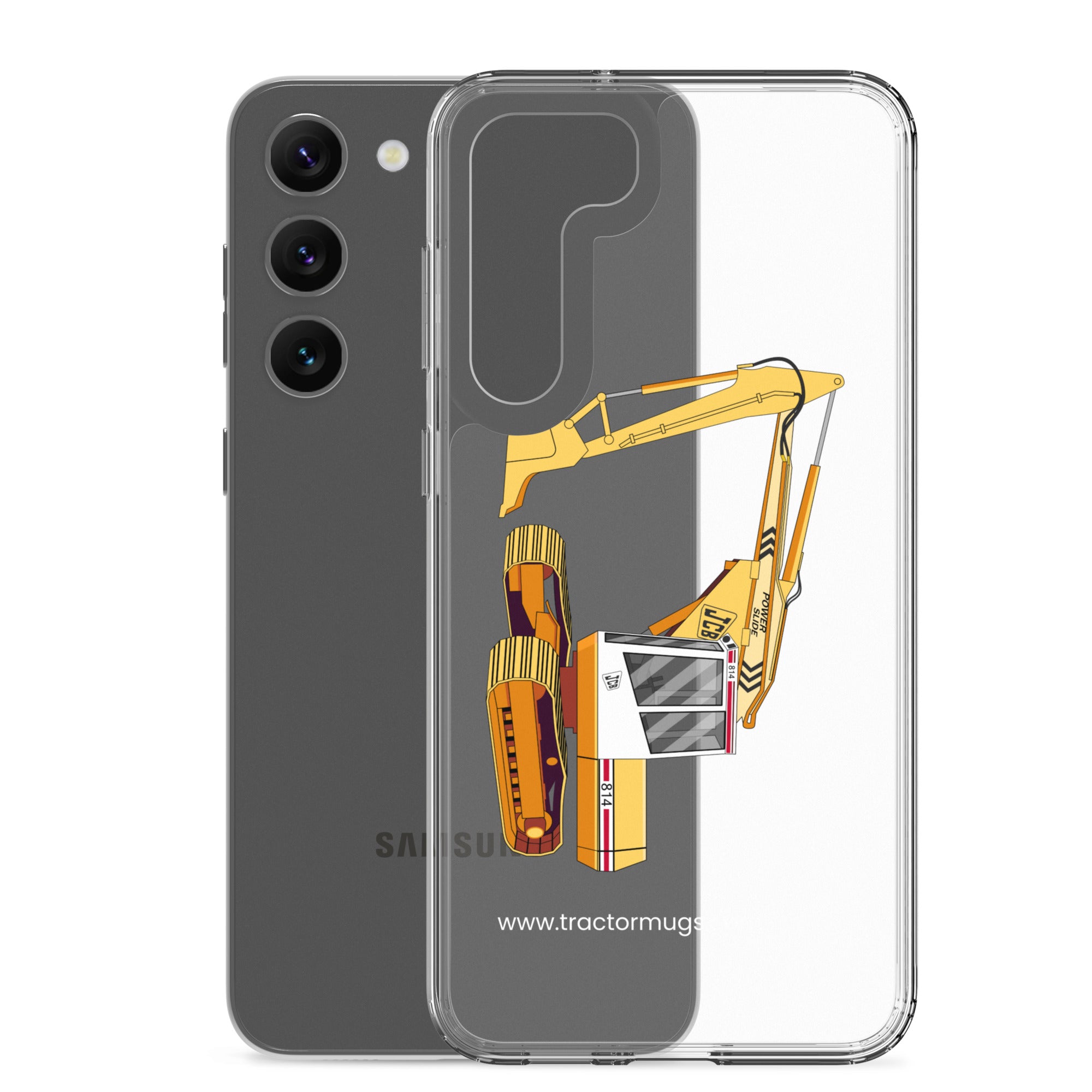 JCB Clear Case for Samsung® JCB 814 Super | Clear Case for Samsung® Quality Farmers Merch