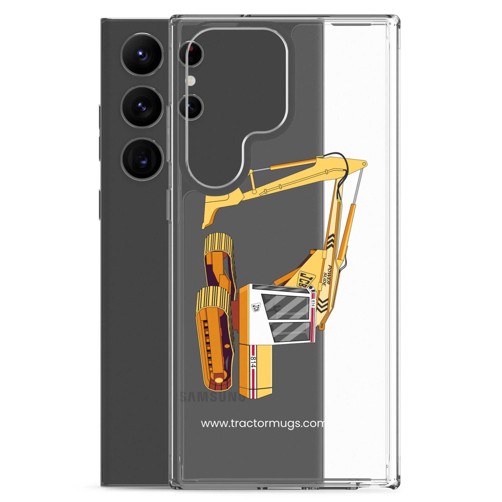 JCB Clear Case for Samsung® JCB 814 Super | Clear Case for Samsung® Quality Farmers Merch