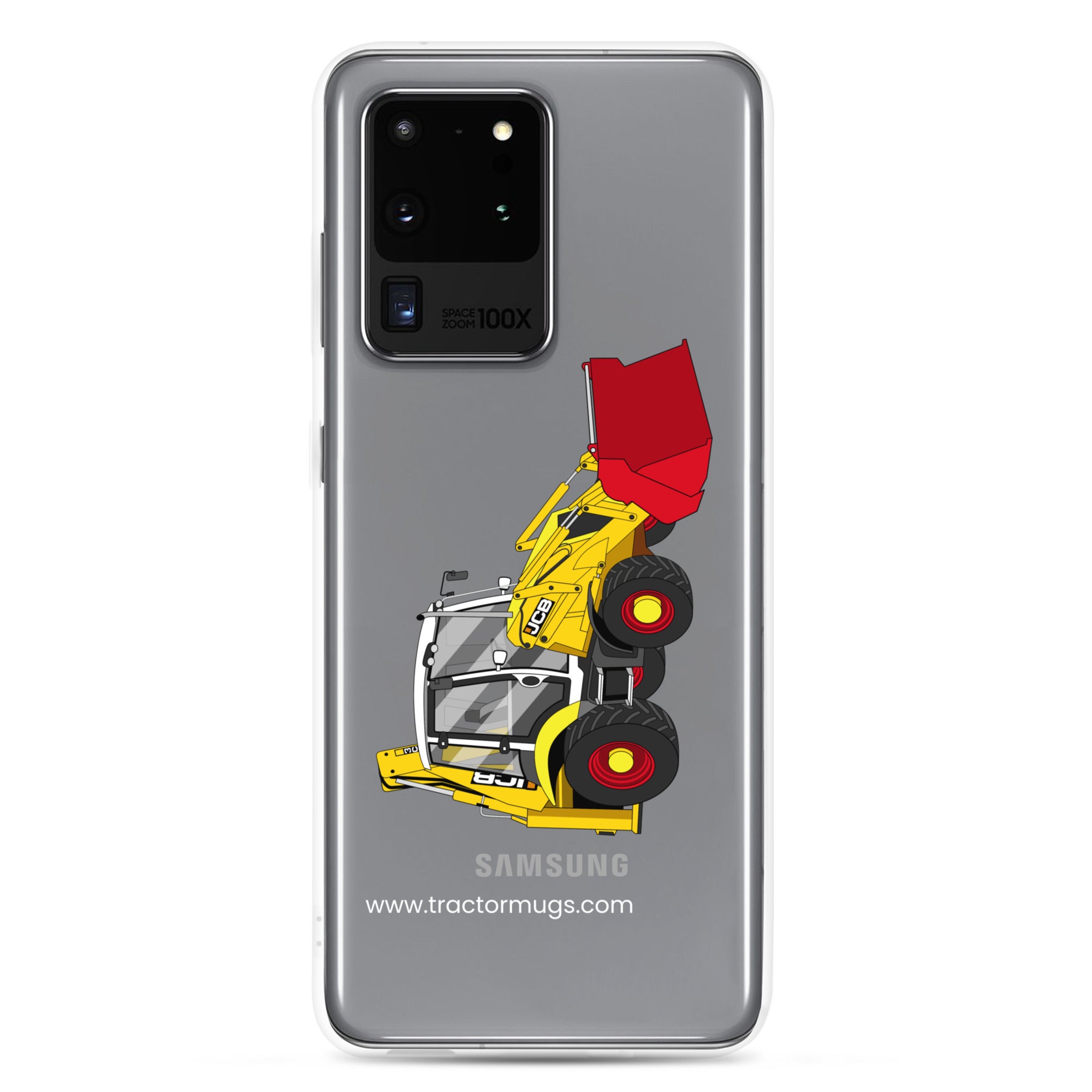 JCB Clear Case for Samsung® Samsung Galaxy S20 Ultra JCB 3CX 70th Anniversary Edition | Clear Case for Samsung® Quality Farmers Merch