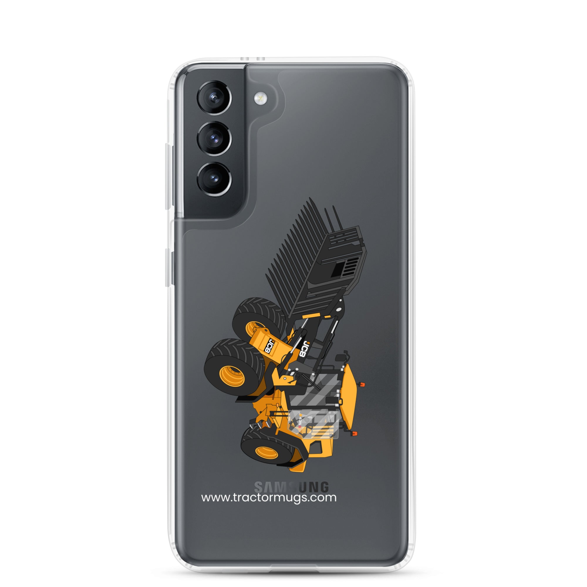 JCB Clear Case for Samsung® Samsung Galaxy S21 JCB 435 S Farm Master | Clear Case for Samsung® Quality Farmers Merch