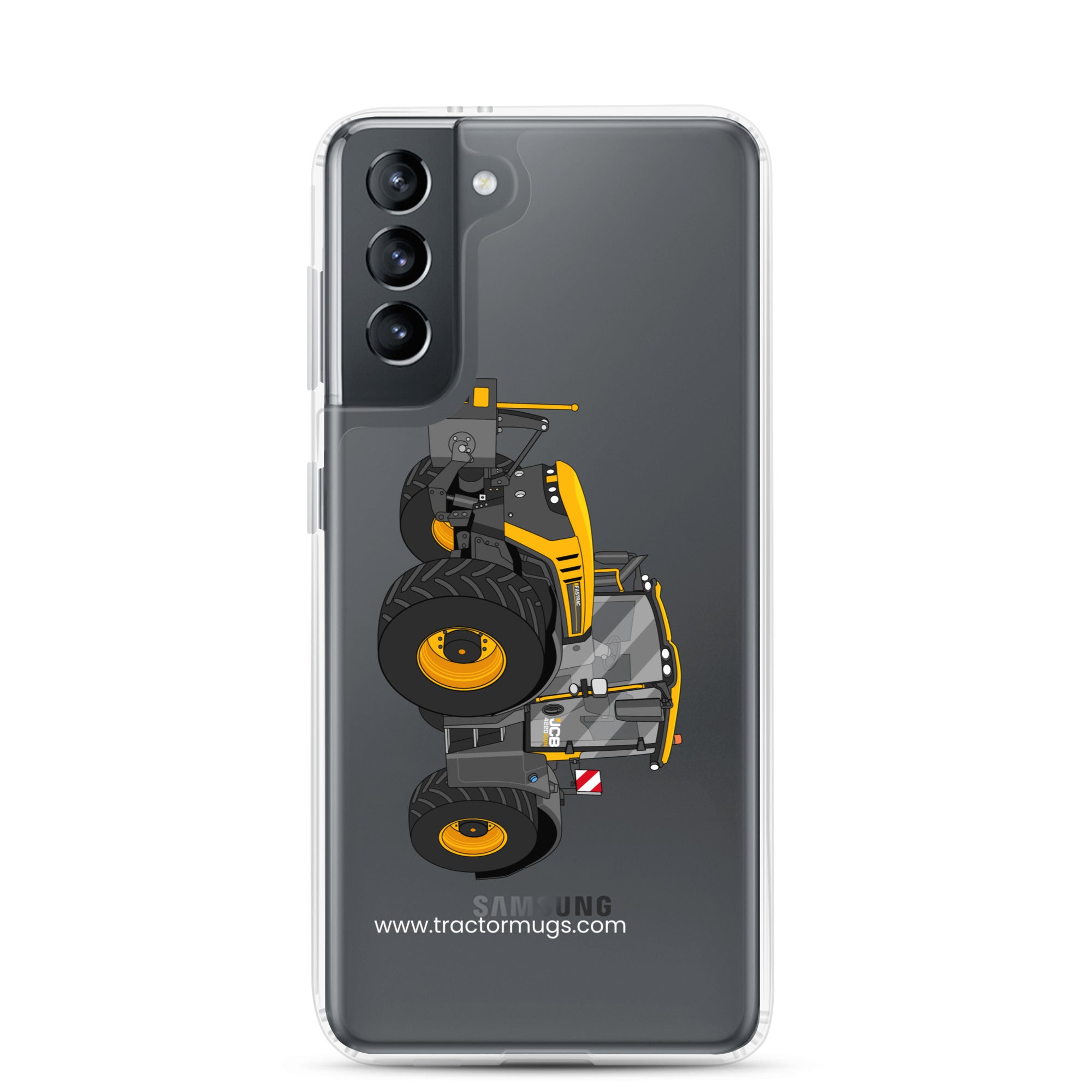 JCB Clear Case for Samsung® Samsung Galaxy S21 JCB Fastrac 4220 Icon | Clear Case for Samsung® Quality Farmers Merch