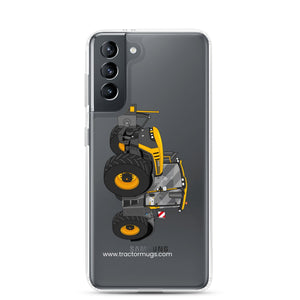 JCB Clear Case for Samsung® Samsung Galaxy S21 JCB Fastrac 4220 Icon | Clear Case for Samsung® Quality Farmers Merch