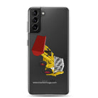 JCB Clear Case for Samsung® Samsung Galaxy S21 Plus JCB 3CX White Cabin 2WD | Clear Case for Samsung® Quality Farmers Merch