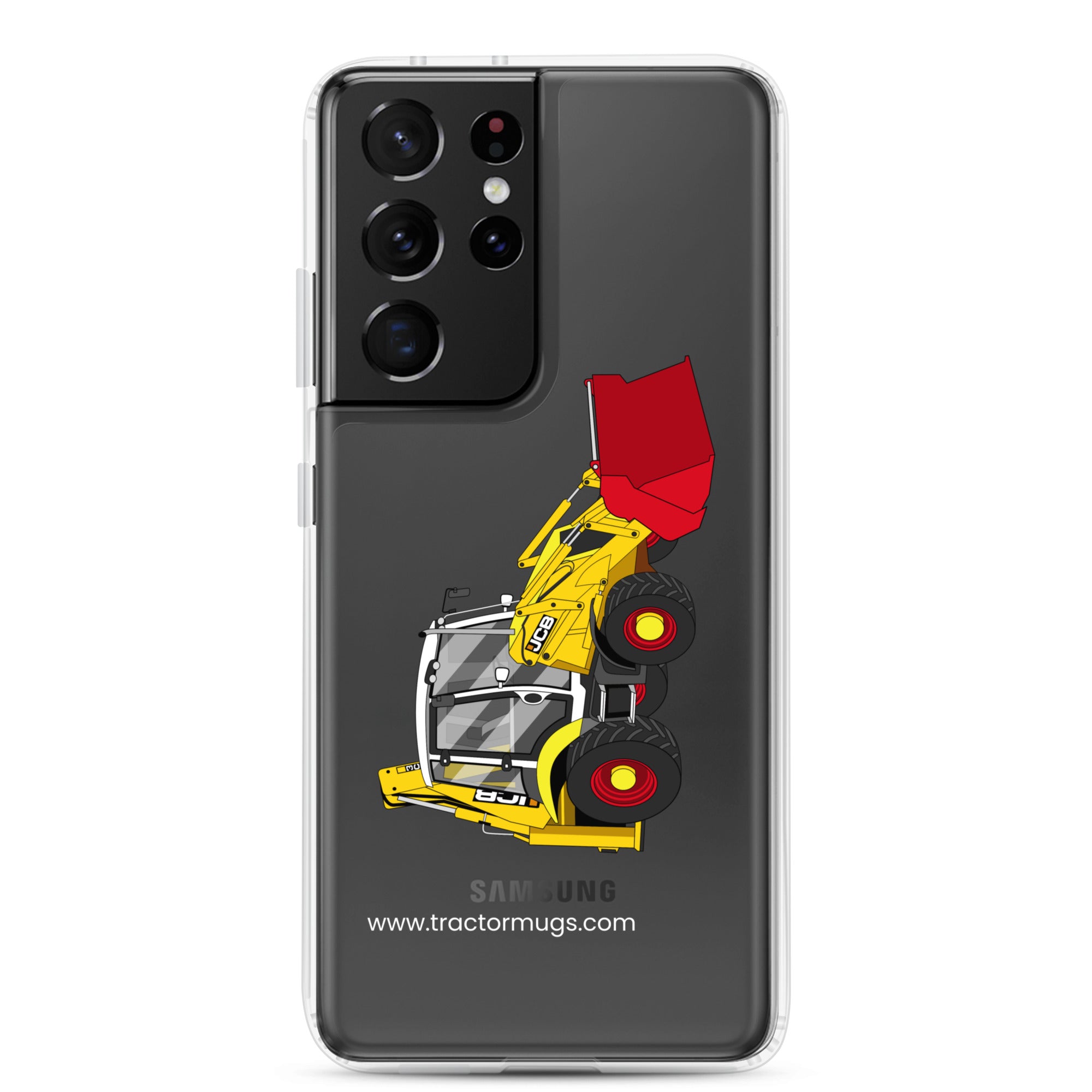 JCB Clear Case for Samsung® Samsung Galaxy S21 Ultra JCB 3CX 70th Anniversary Edition | Clear Case for Samsung® Quality Farmers Merch