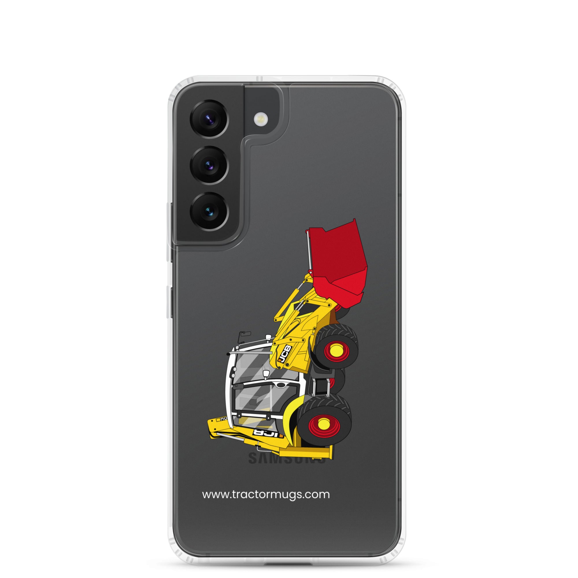 JCB Clear Case for Samsung® Samsung Galaxy S22 JCB 3CX 70th Anniversary Edition | Clear Case for Samsung® Quality Farmers Merch