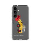 JCB Clear Case for Samsung® Samsung Galaxy S24 JCB 4D Backhoe | Clear Case for Samsung® Quality Farmers Merch