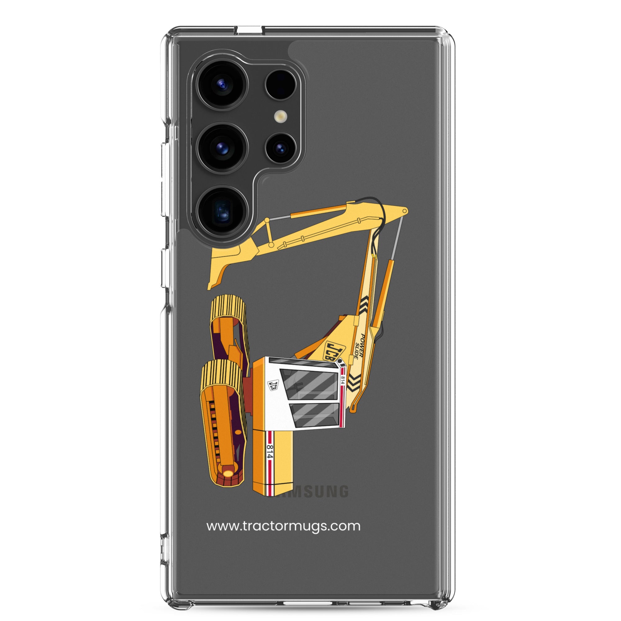 JCB Clear Case for Samsung® Samsung Galaxy S24 Ultra JCB 814 Super | Clear Case for Samsung® Quality Farmers Merch