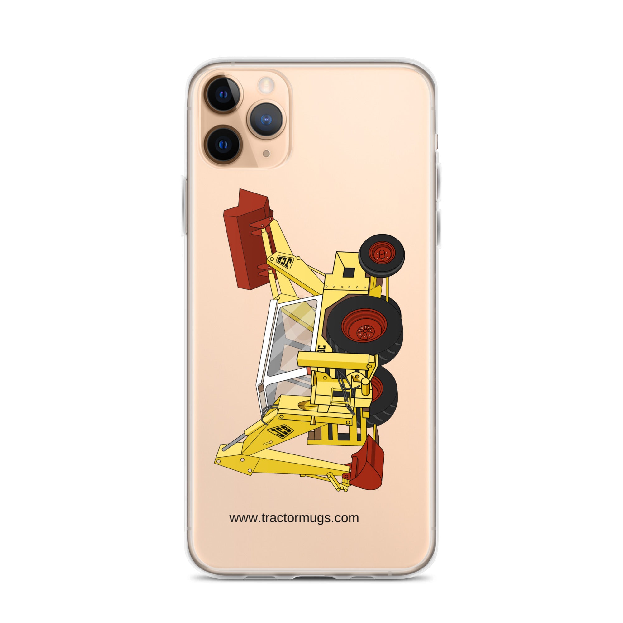 JCB iPhone 11 Pro Max JCB 3C II Backhoe | Clear Case for iPhone® Quality Farmers Merch