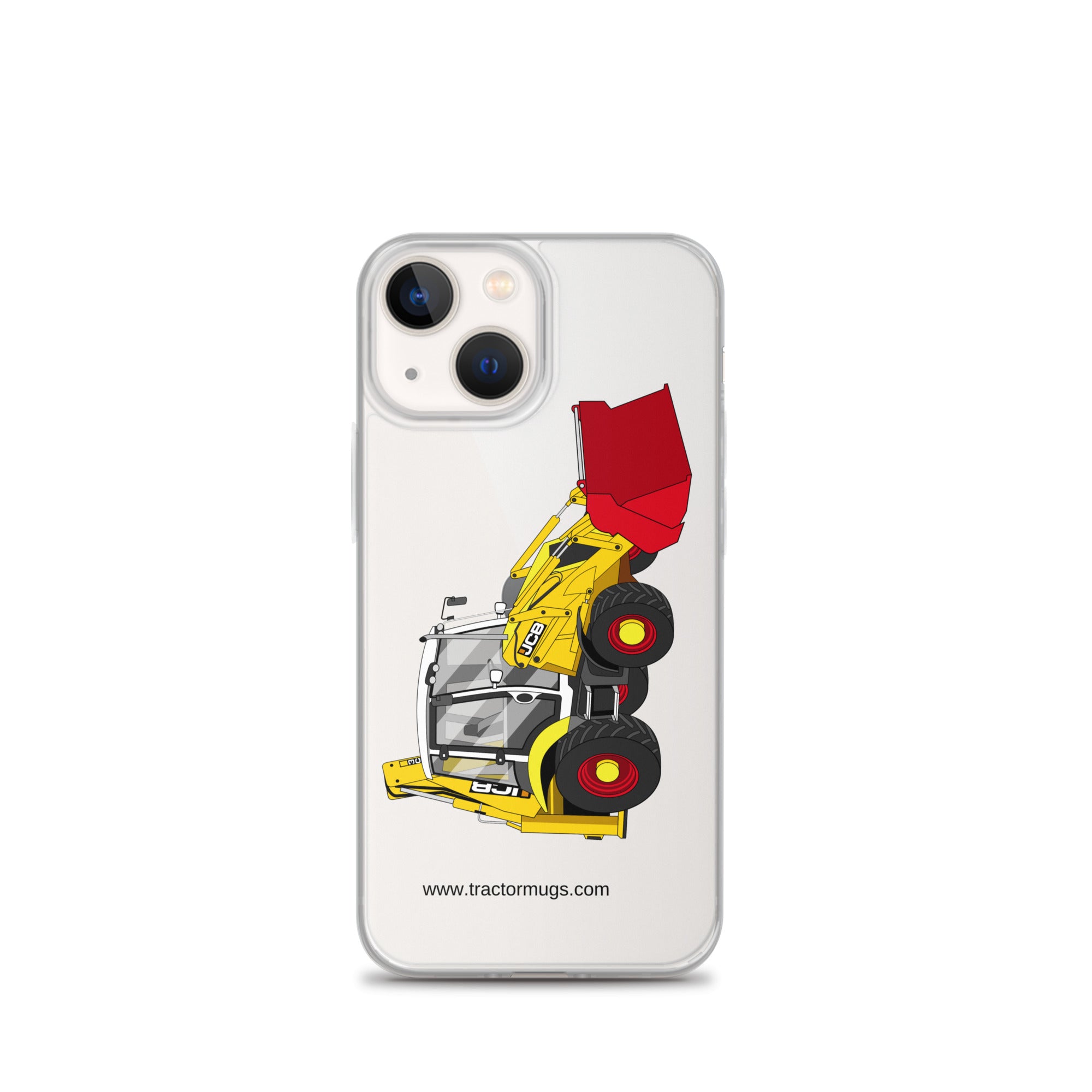 JCB iPhone 13 mini JCB 3CX 70th Anniversary Edition | Clear Case for iPhone® Quality Farmers Merch