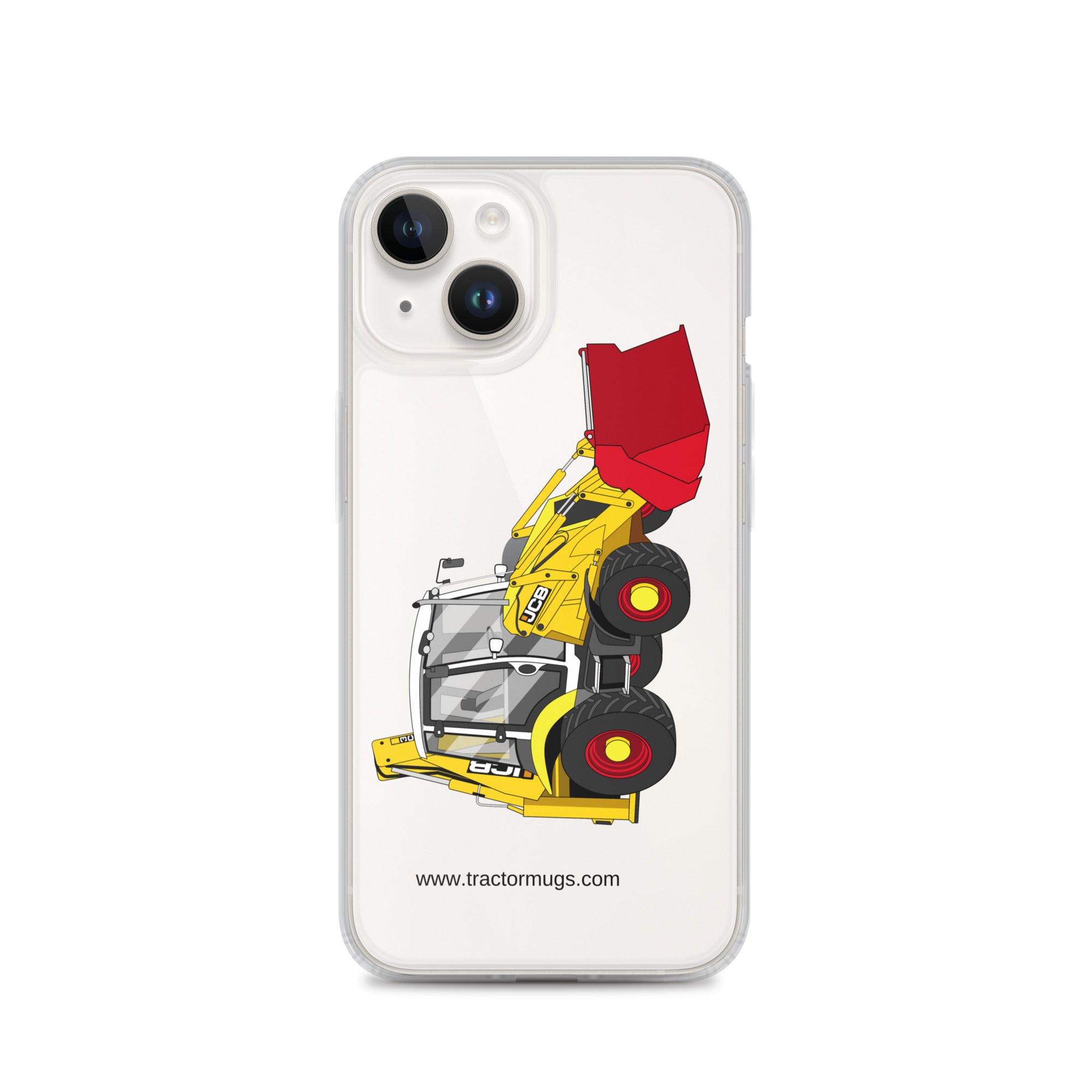JCB iPhone 14 JCB 3CX 70th Anniversary Edition | Clear Case for iPhone® Quality Farmers Merch