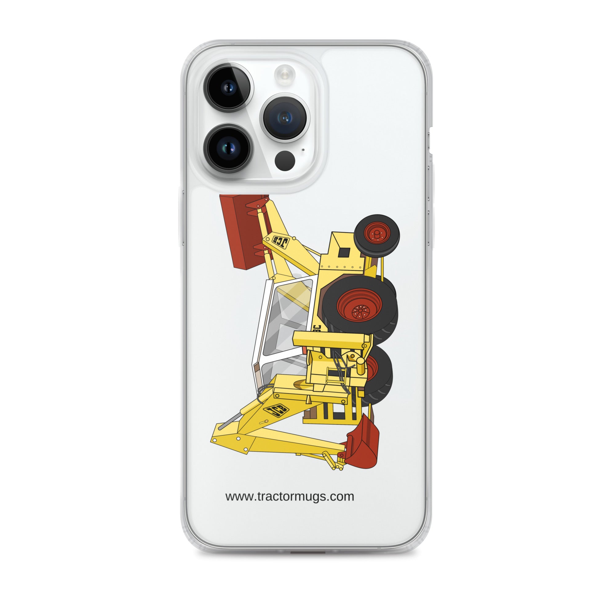 JCB iPhone 14 Pro Max JCB 3C II Backhoe | Clear Case for iPhone® Quality Farmers Merch