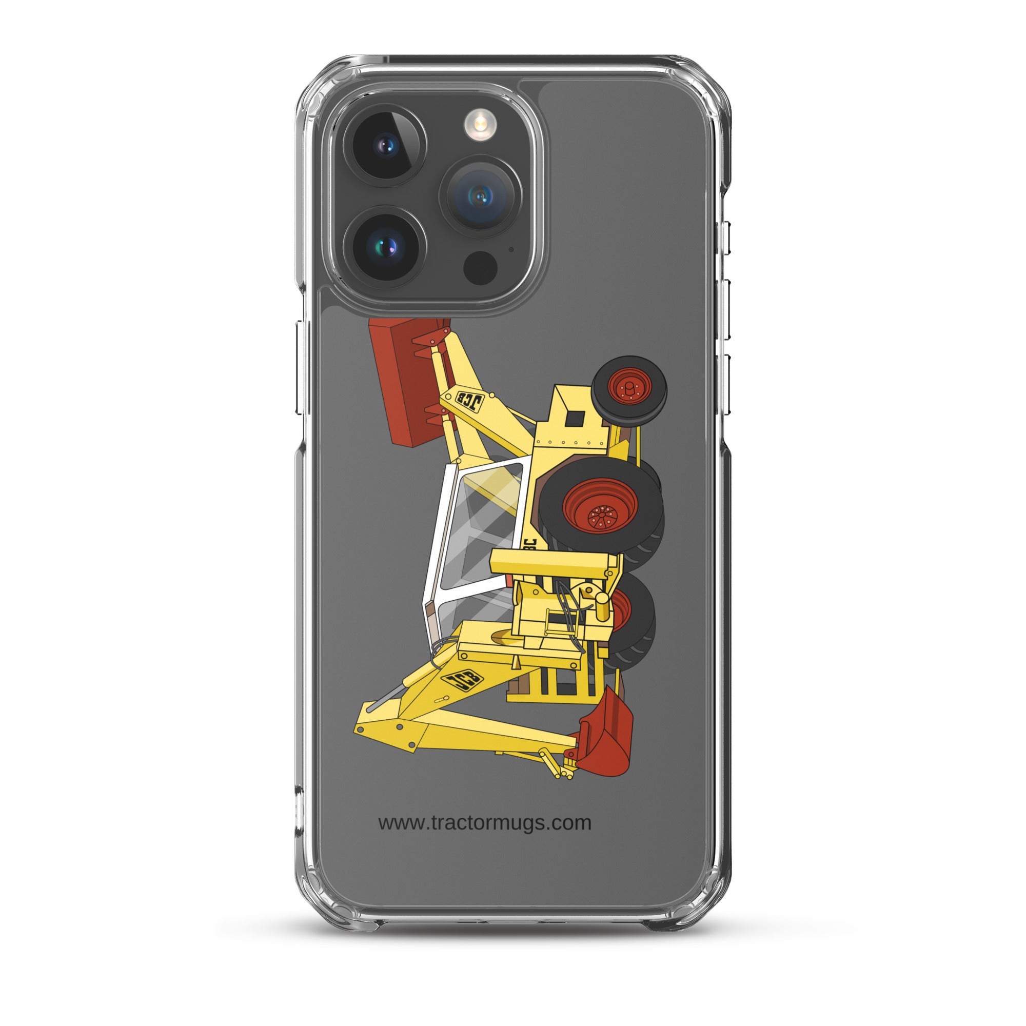JCB iPhone 15 Pro Max JCB 3C II Backhoe | Clear Case for iPhone® Quality Farmers Merch