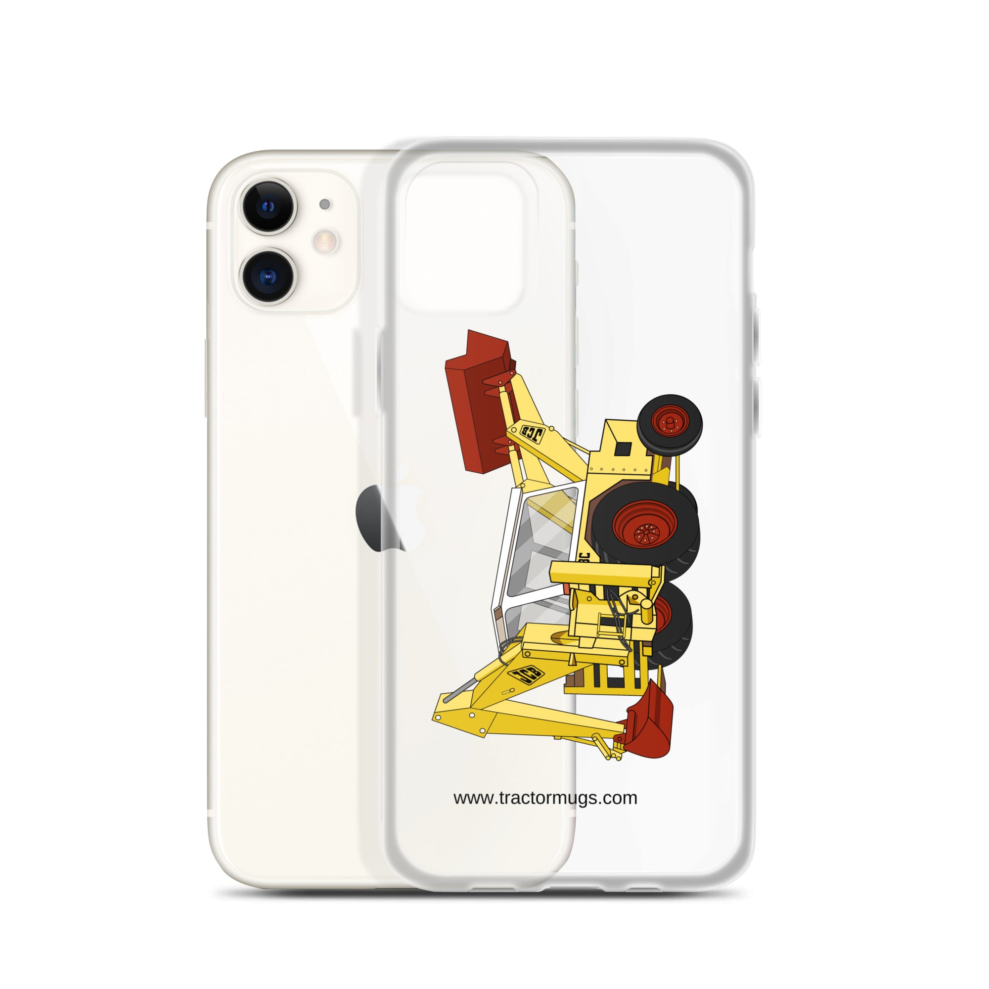 JCB JCB 3C II Backhoe | Clear Case for iPhone® Quality Farmers Merch