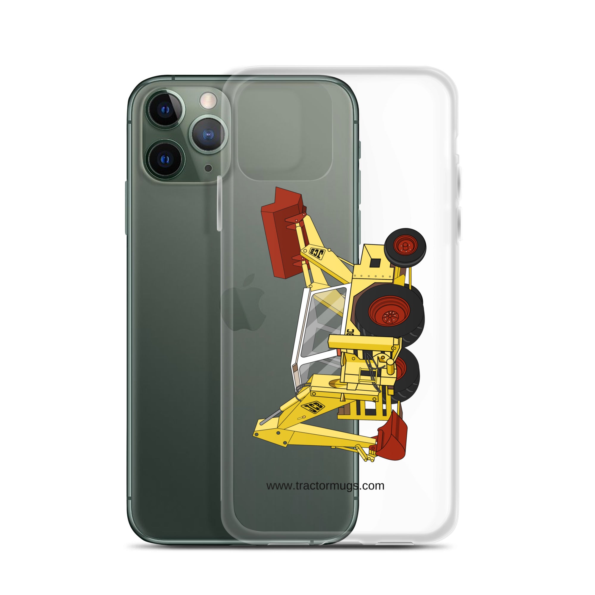 JCB JCB 3C II Backhoe | Clear Case for iPhone® Quality Farmers Merch