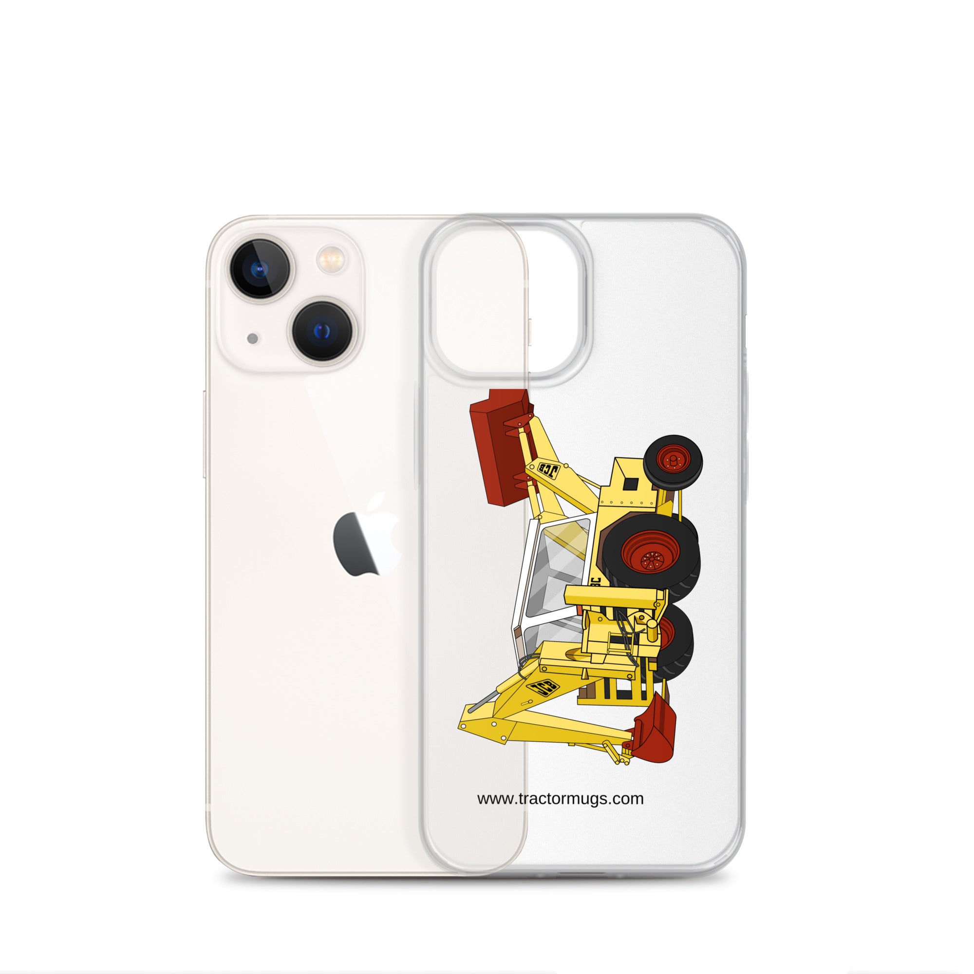 JCB JCB 3C II Backhoe | Clear Case for iPhone® Quality Farmers Merch