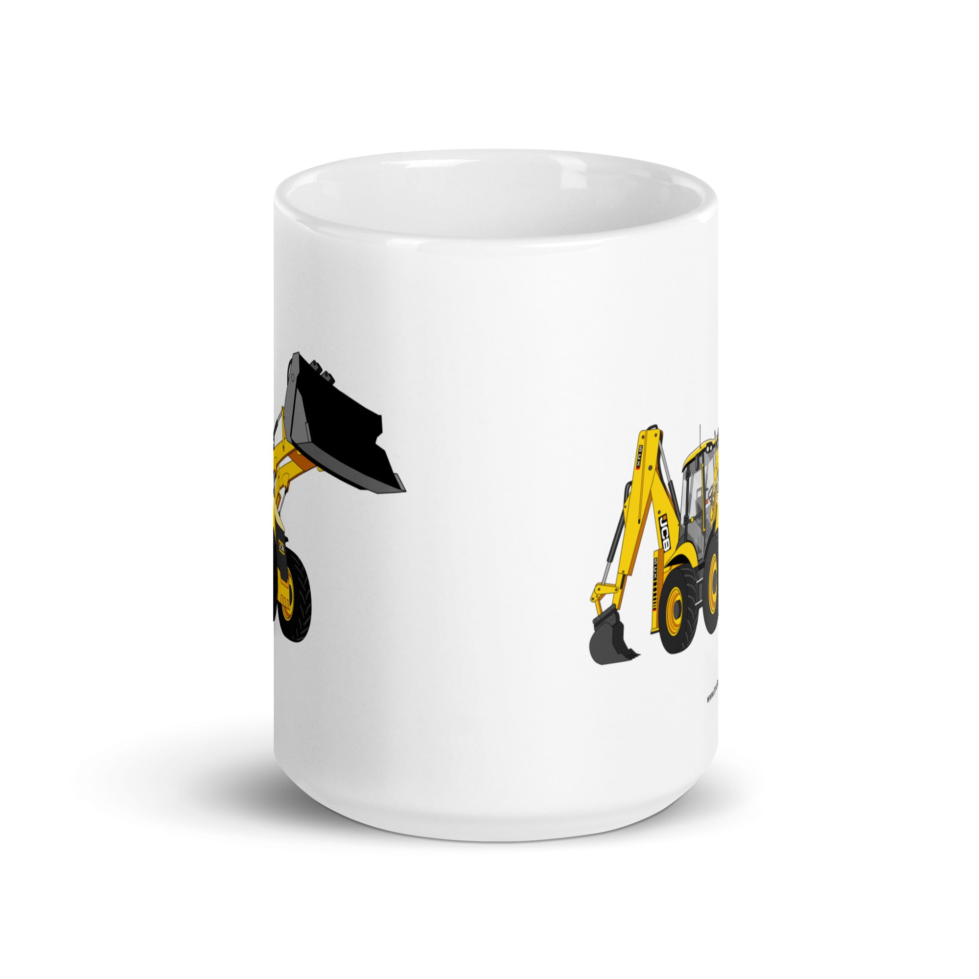 JCB JCB 5CX Backhoe | White glossy mug Quality Farmers Merch
