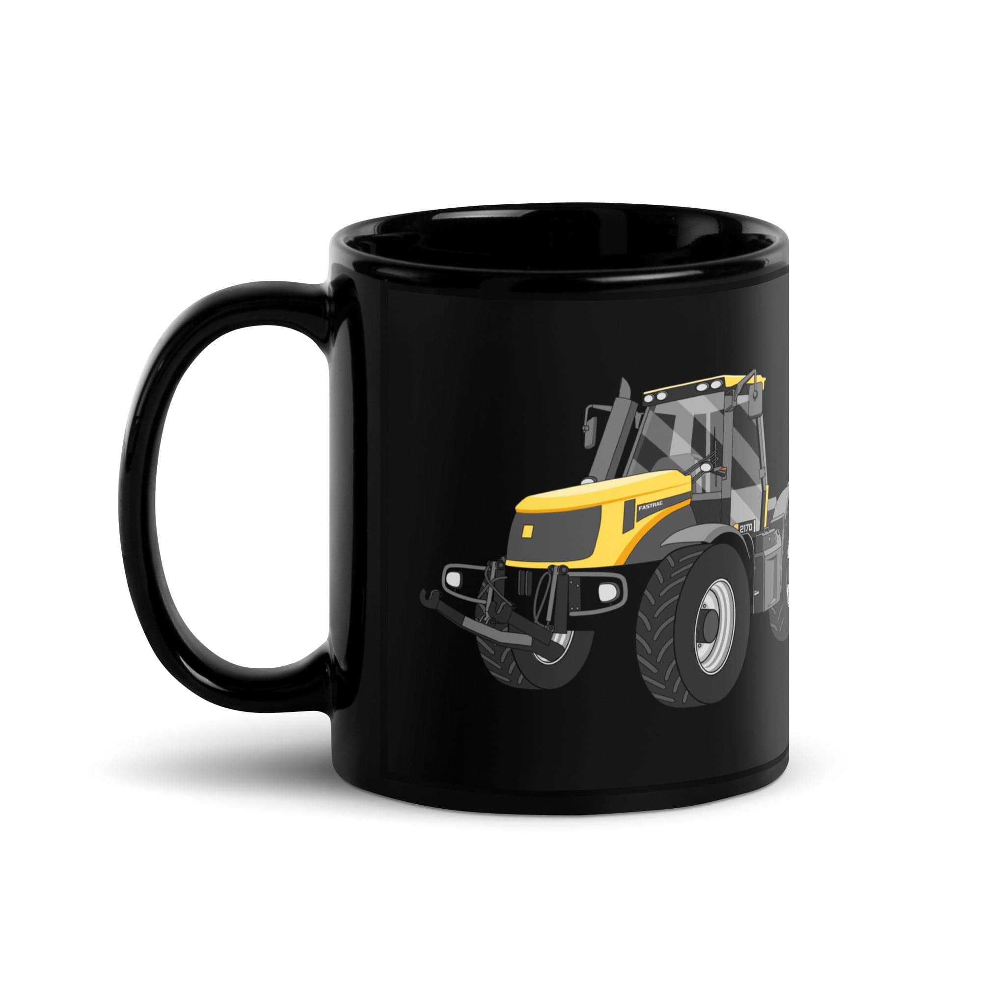 JCB JCB Fastrac 2170 | Black Glossy Mug Quality Farmers Merch