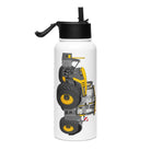 JCB JCB Fastrac 4220 Icon | Stainless steel water bottle with a straw lid Quality Farmers Merch