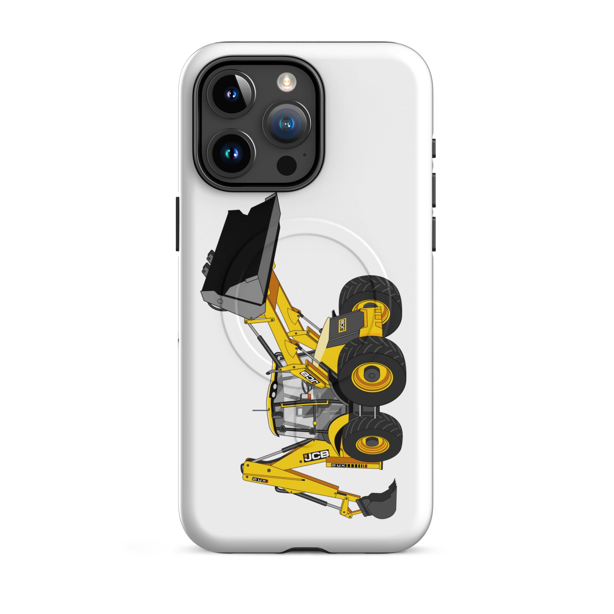 JCB MagSafe® Tough Case for iPhone® iPhone 15 Pro Max JCB 5CX Backhoe | MagSafe® tough case for iPhone® Quality Farmers Merch