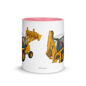 JCB Mug with Color Inside JCB 3cx Turbo | Mug with Color Inside (1990) Quality Farmers Merch