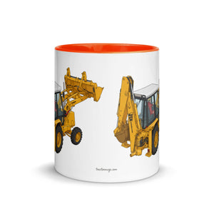 JCB Mug with Color Inside JCB 3cx Turbo | Mug with Color Inside (1990) Quality Farmers Merch