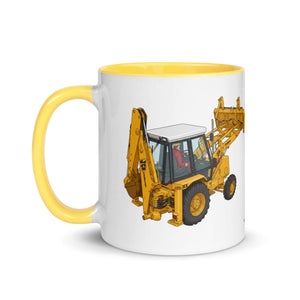 JCB Mug with Color Inside JCB 3cx Turbo | Mug with Color Inside (1990) Quality Farmers Merch