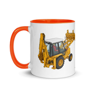 JCB Mug with Color Inside JCB 3cx Turbo | Mug with Color Inside (1990) Quality Farmers Merch