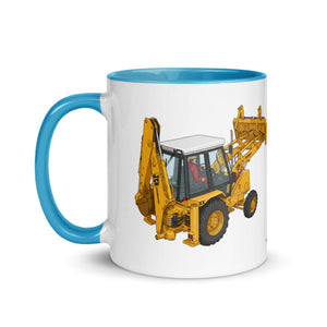 JCB Mug with Color Inside JCB 3cx Turbo | Mug with Color Inside (1990) Quality Farmers Merch