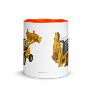 JCB Mug with Color Inside JCB 3cx Turbo | Mug with Color Inside (1990) Quality Farmers Merch