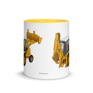 JCB Mug with Color Inside JCB 3cx Turbo | Mug with Color Inside (1990) Quality Farmers Merch