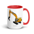 JCB Red / 15 oz JCB 370 LC | Mug with Color Inside Quality Farmers Merch