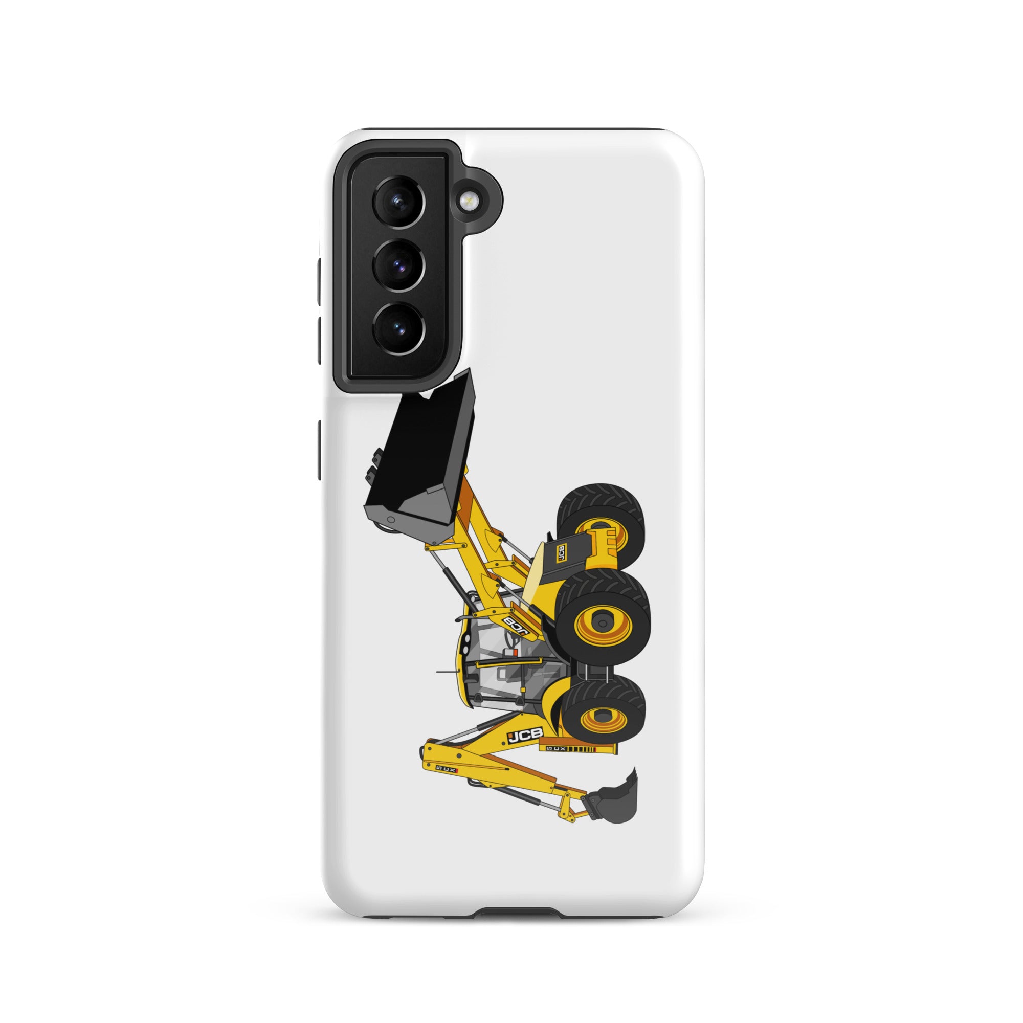 JCB Tough case for Samsung® Samsung Galaxy S21 JCB 5CX Backhoe | Tough case for Samsung® Quality Farmers Merch