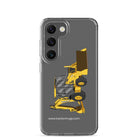John Deere Clear Case for Samsung® Samsung Galaxy S23 John Deere 410G Backhoe | Clear Case for Samsung® Quality Farmers Merch