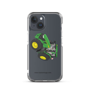 John Deere iPhone 15 John Deere 7R 350 auto powr | Clear Case for iPhone® Quality Farmers Merch