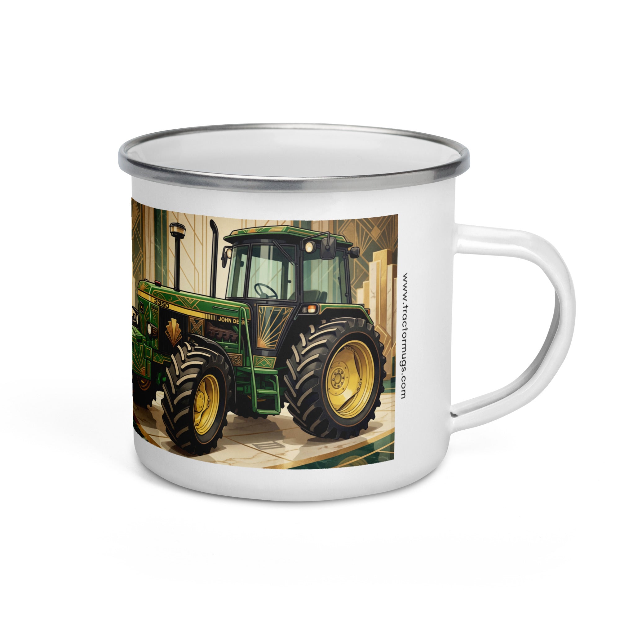 John Deere John Deere 3350 | Art Deco Enamel Mug Quality Farmers Merch