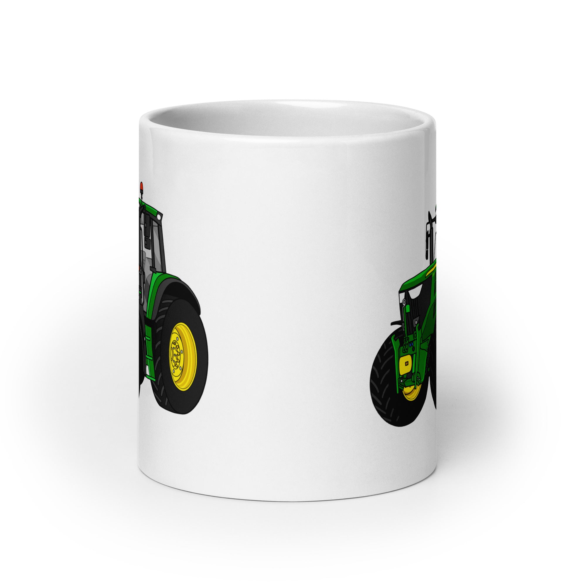 John Deere John Deere 6155 M | White glossy mug Quality Farmers Merch