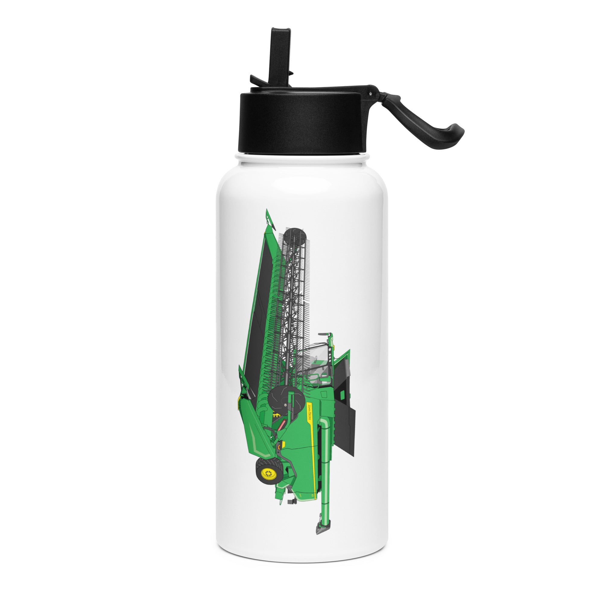 John Deere John Deere X9 1100 Combine | Stainless steel water bottle with a straw lid Quality Farmers Merch