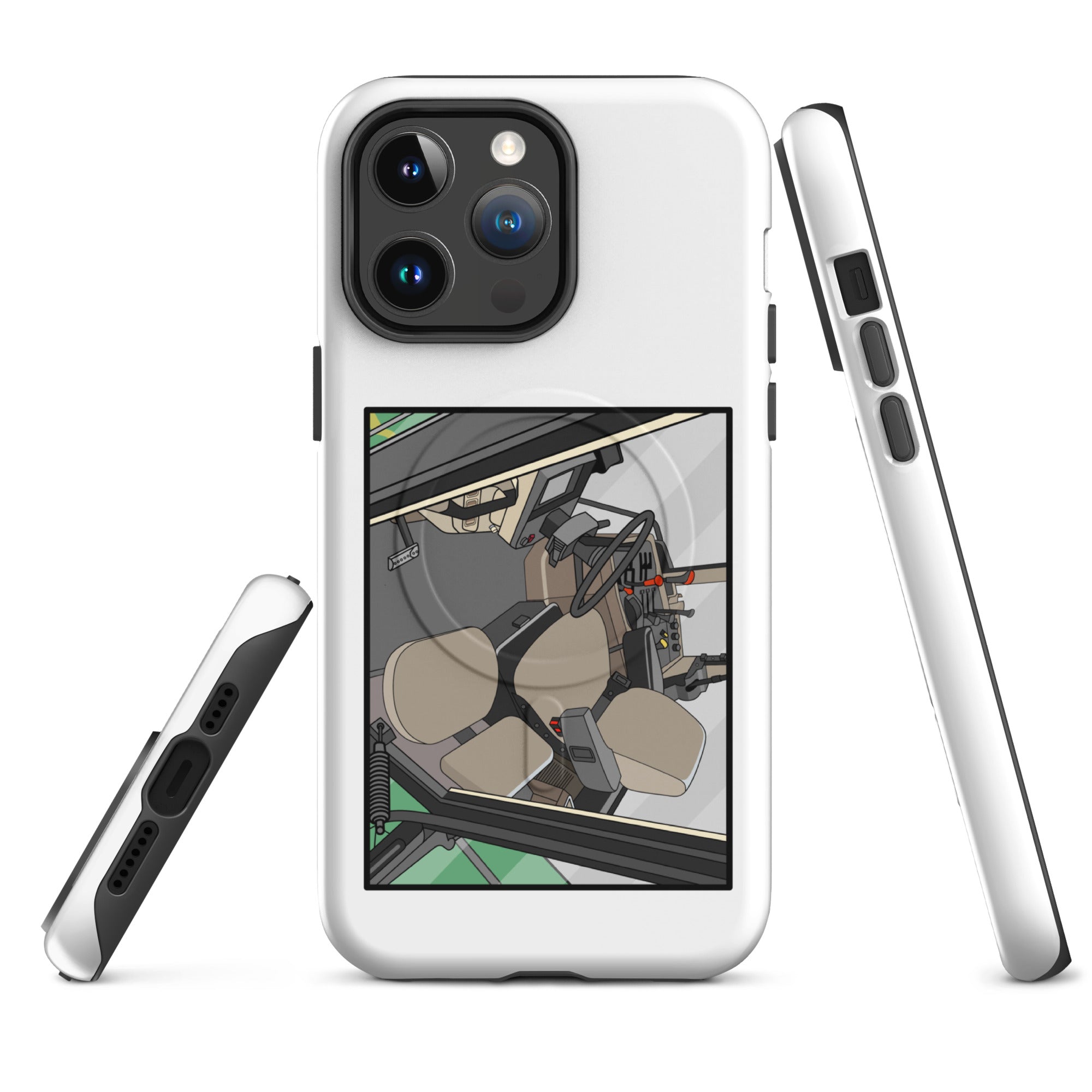 John Deere MagSafe® Tough Case for iPhone® iPhone 14 Pro Max John Deere 7810 Cabin | MagSafe® tough case for iPhone® Quality Farmers Merch