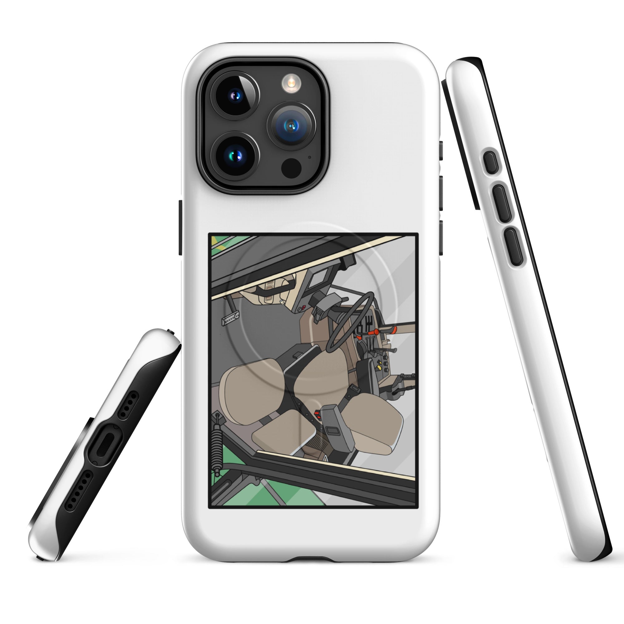 John Deere MagSafe® Tough Case for iPhone® iPhone 15 Pro Max John Deere 7810 Cabin | MagSafe® tough case for iPhone® Quality Farmers Merch