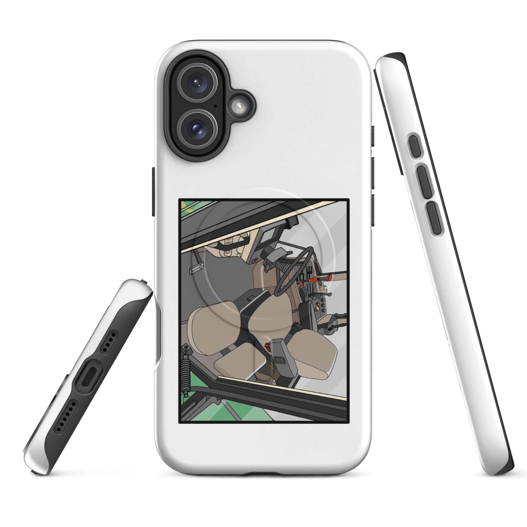 John Deere MagSafe® Tough Case for iPhone® iPhone 16 Plus John Deere 7810 Cabin | MagSafe® tough case for iPhone® Quality Farmers Merch