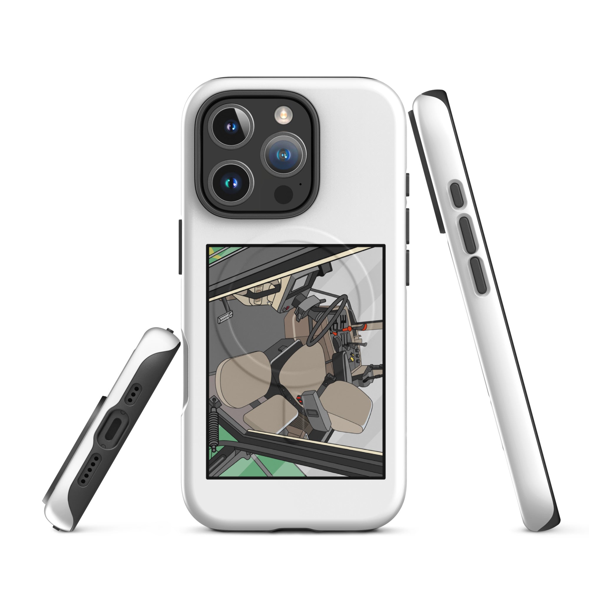 John Deere MagSafe® Tough Case for iPhone® iPhone 16 Pro John Deere 7810 Cabin | MagSafe® tough case for iPhone® Quality Farmers Merch