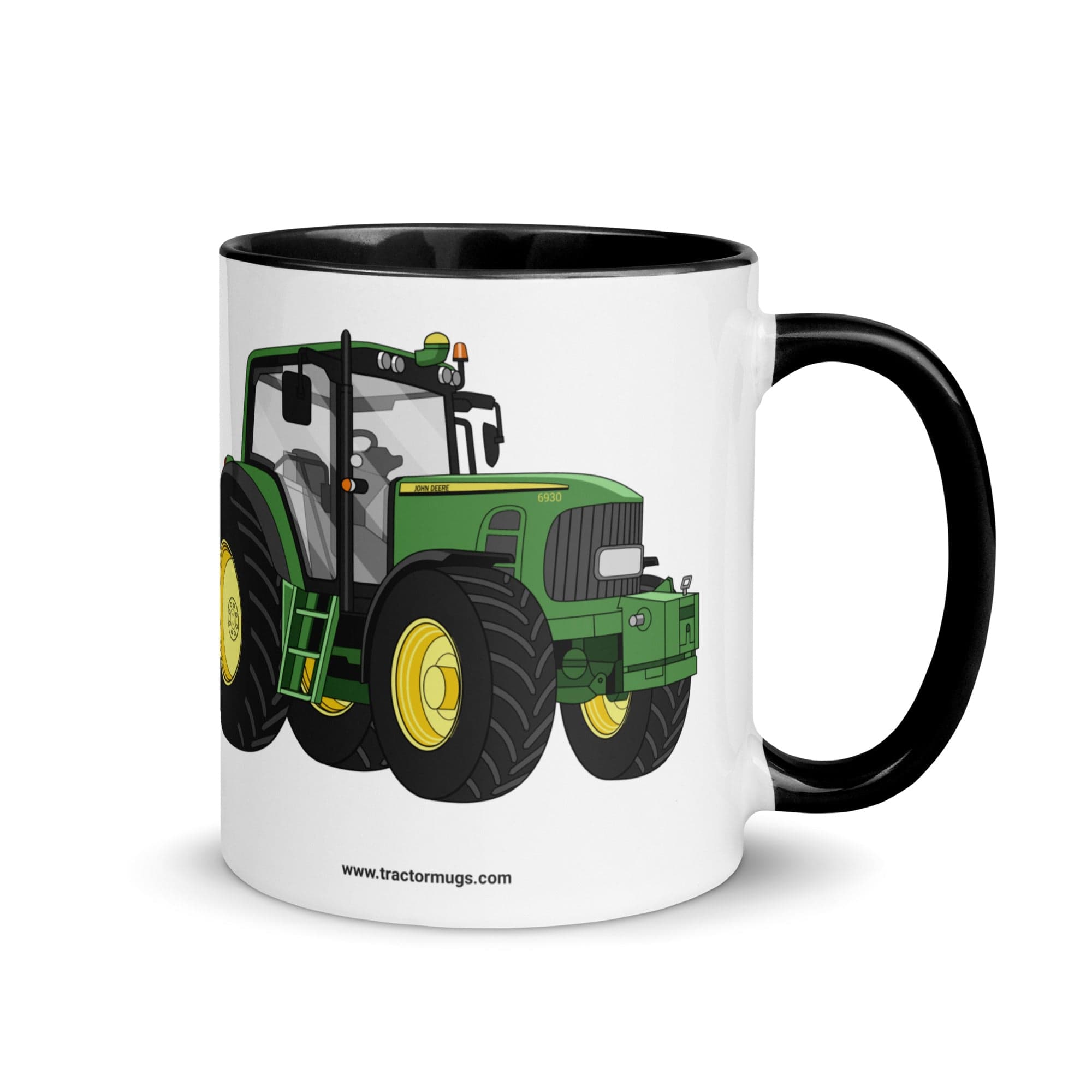 John Deere Mug with Color Inside Black / 11 oz John Deere 6930 | Mug with Color Inside Quality Farmers Merch