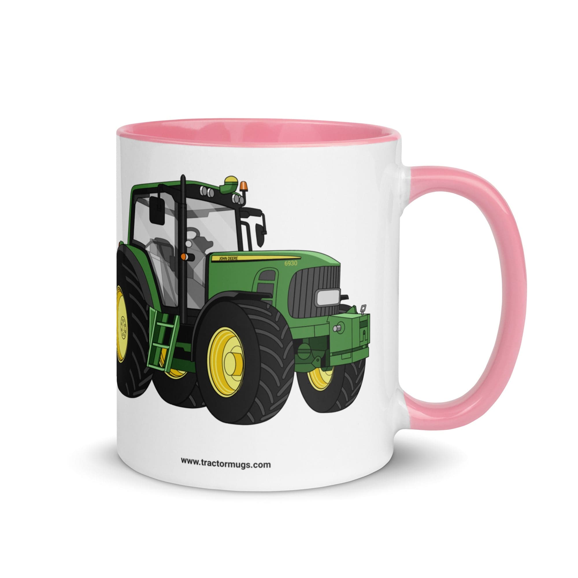 John Deere Mug with Color Inside Pink / 11 oz John Deere 6930 | Mug with Color Inside Quality Farmers Merch