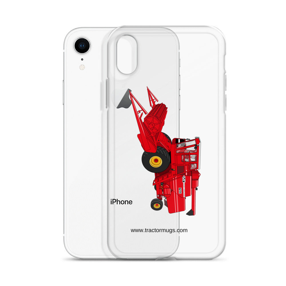 Massey Clear Case for iPhone® Massey 760 Combine Harvester | Clear Case for iPhone® Quality Farmers Merch