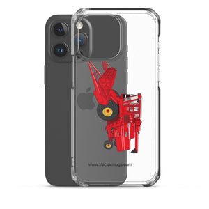 Massey Clear Case for iPhone® Massey 760 Combine Harvester | Clear Case for iPhone® Quality Farmers Merch