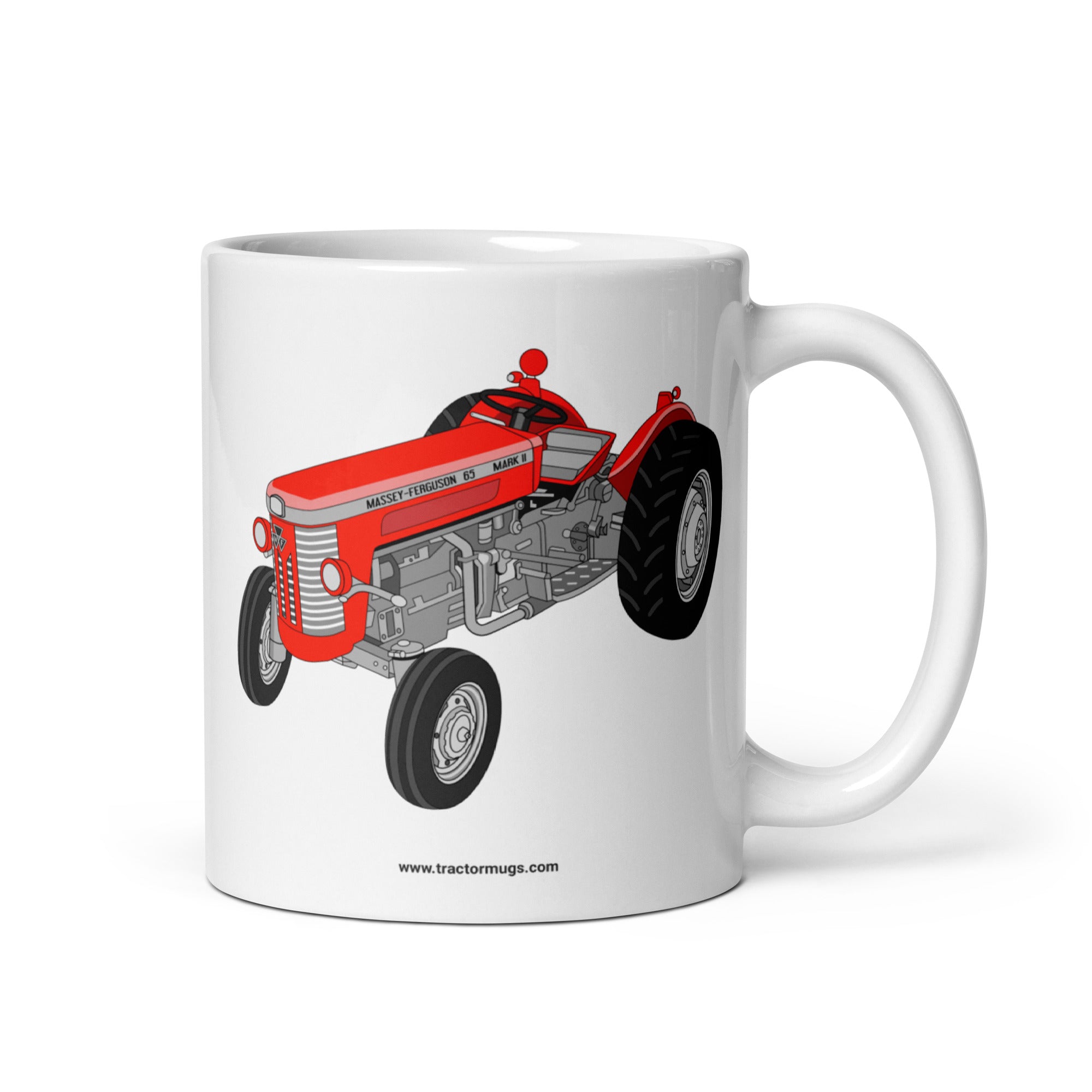 Massey Ferguson 11 oz Massey-Ferguson 65 Mark II | White glossy mug Quality Farmers Merch