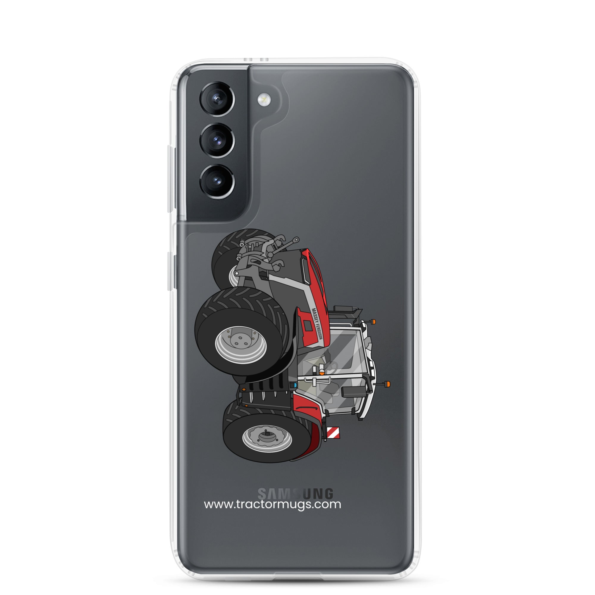 Massey Ferguson Clear Case for Samsung® Samsung Galaxy S21 Massey Ferguson 9X | Clear Case for Samsung® Quality Farmers Merch