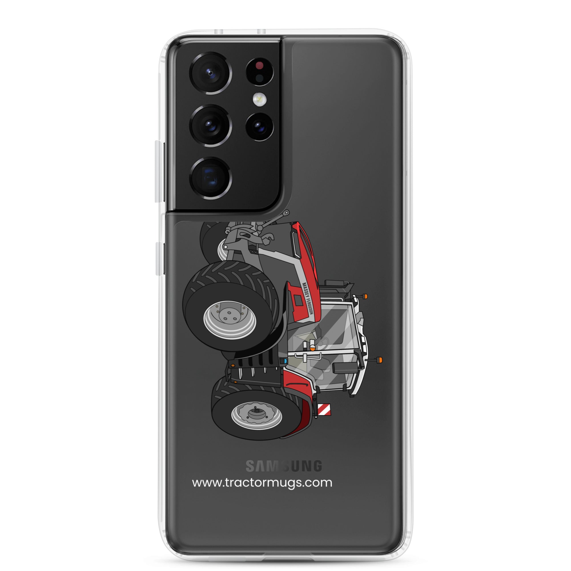 Massey Ferguson Clear Case for Samsung® Samsung Galaxy S21 Ultra Massey Ferguson 9X | Clear Case for Samsung® Quality Farmers Merch